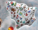 Santa tree plate