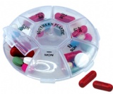 7 day Round Medicine pill box