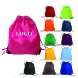 Recyclable nonwoven drawsring bags