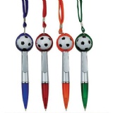 Football Ballpoint Pen with String
