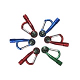 Carabiner with Compass and Flashlight