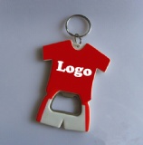 Jersey plastic bottle opener stylish opener with keyring