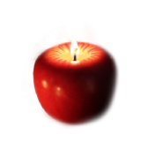 Christmas Apple Candle