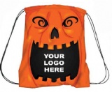Halloween Pumpkin Drawstring Backpack Bag